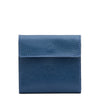Portefeuille en cuir couleur bleu