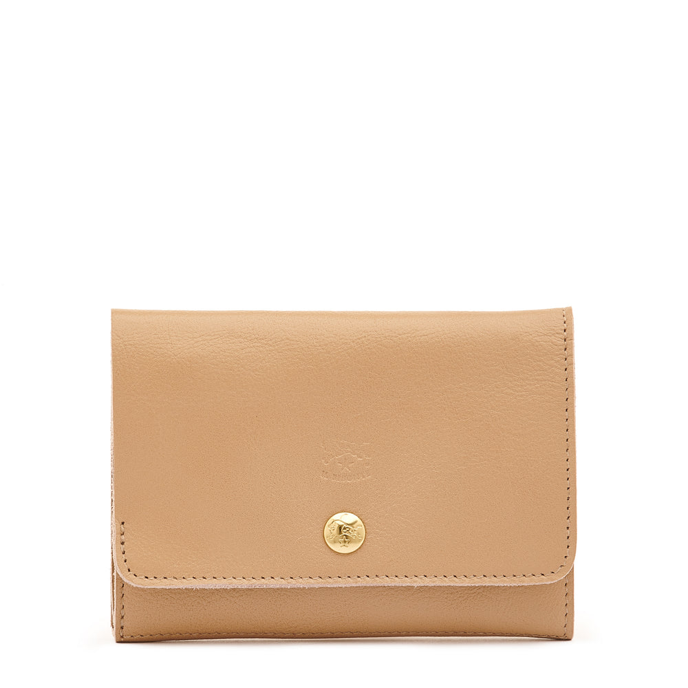 Alberese | Wallet in leather color caffelatte