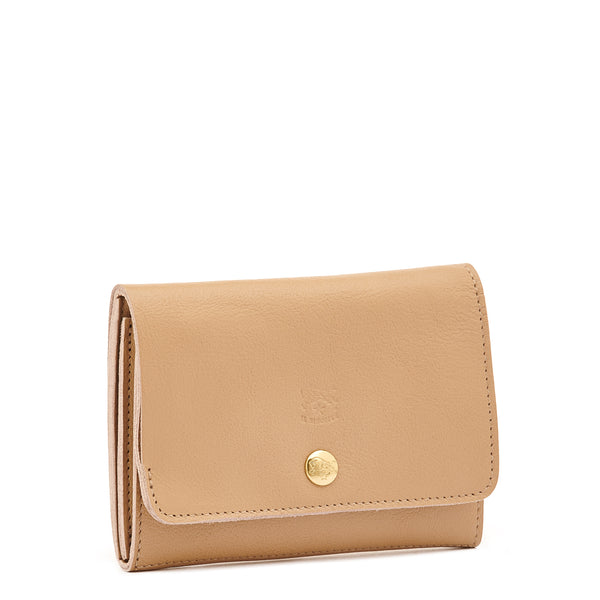 Alberese | Wallet in leather color caffelatte