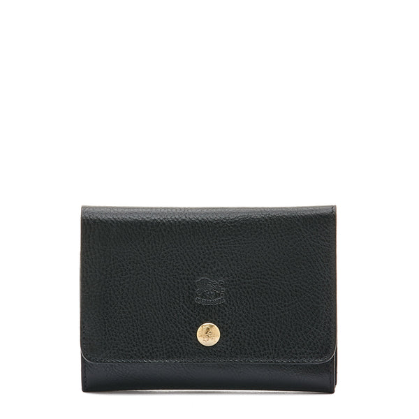 Alberese | Wallet in calf leather color black