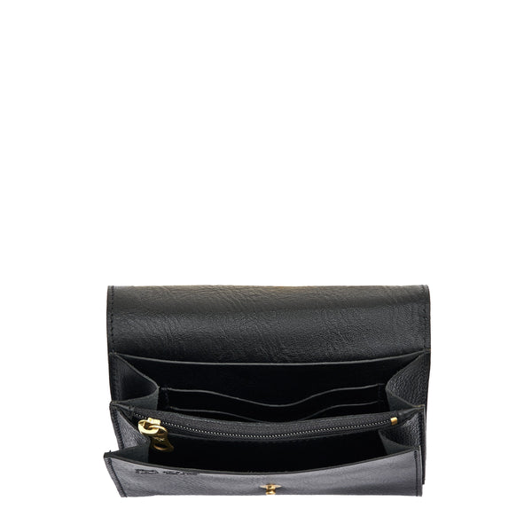 Alberese | Wallet in calf leather color black