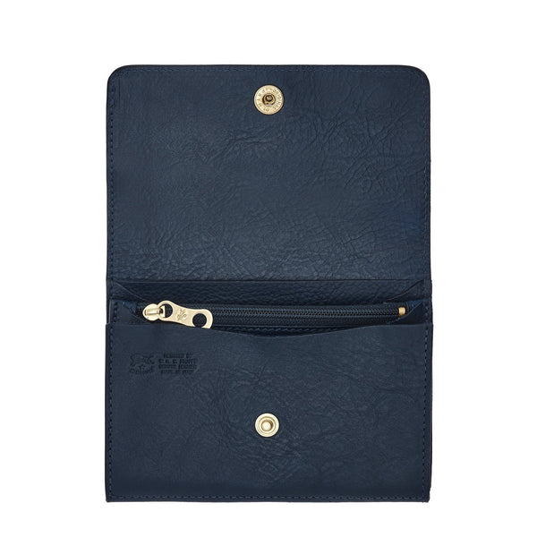Alberese | Wallet in calf leather color blue