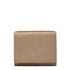 Wallet in leather color beige vasari