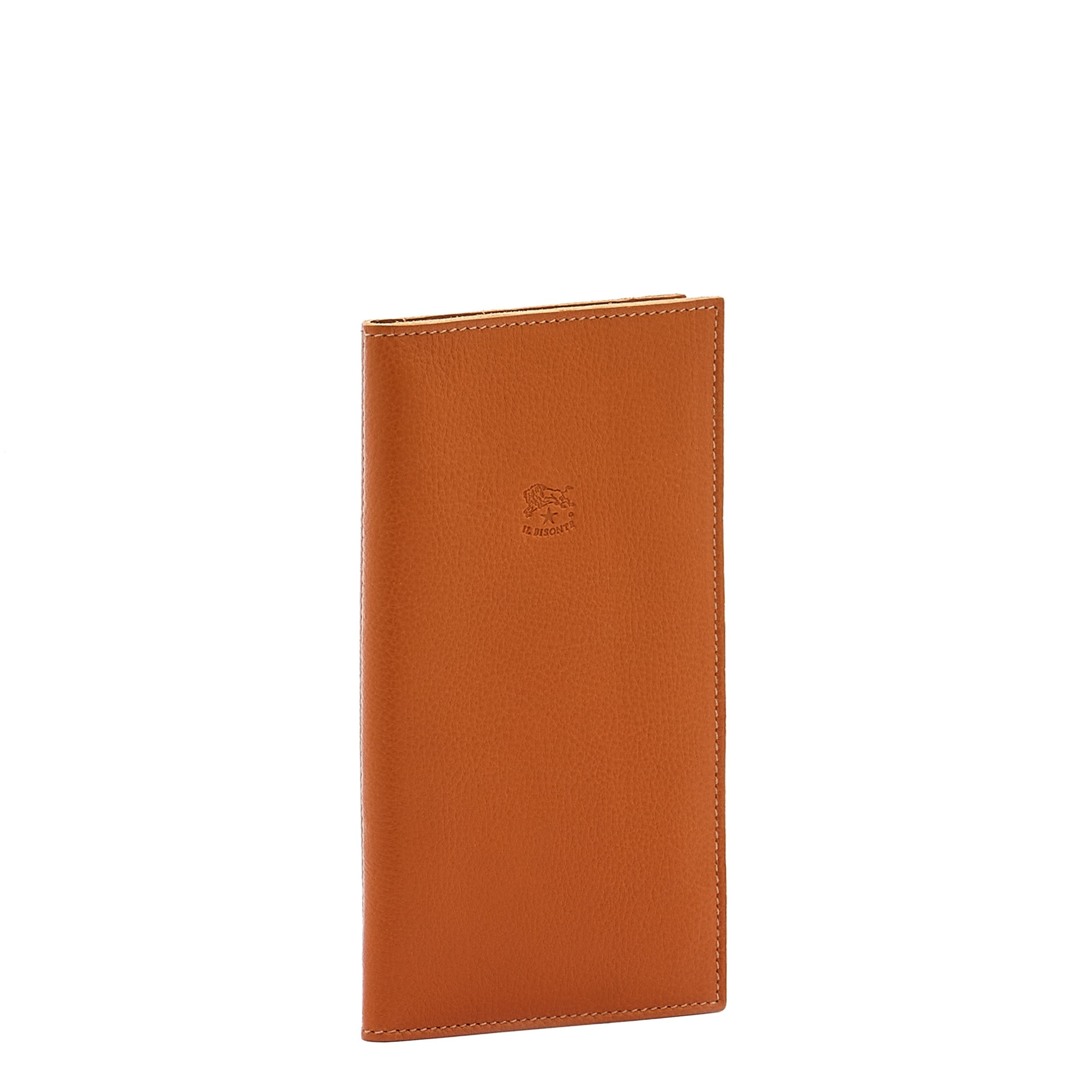 Wallet in calf leather color caramel