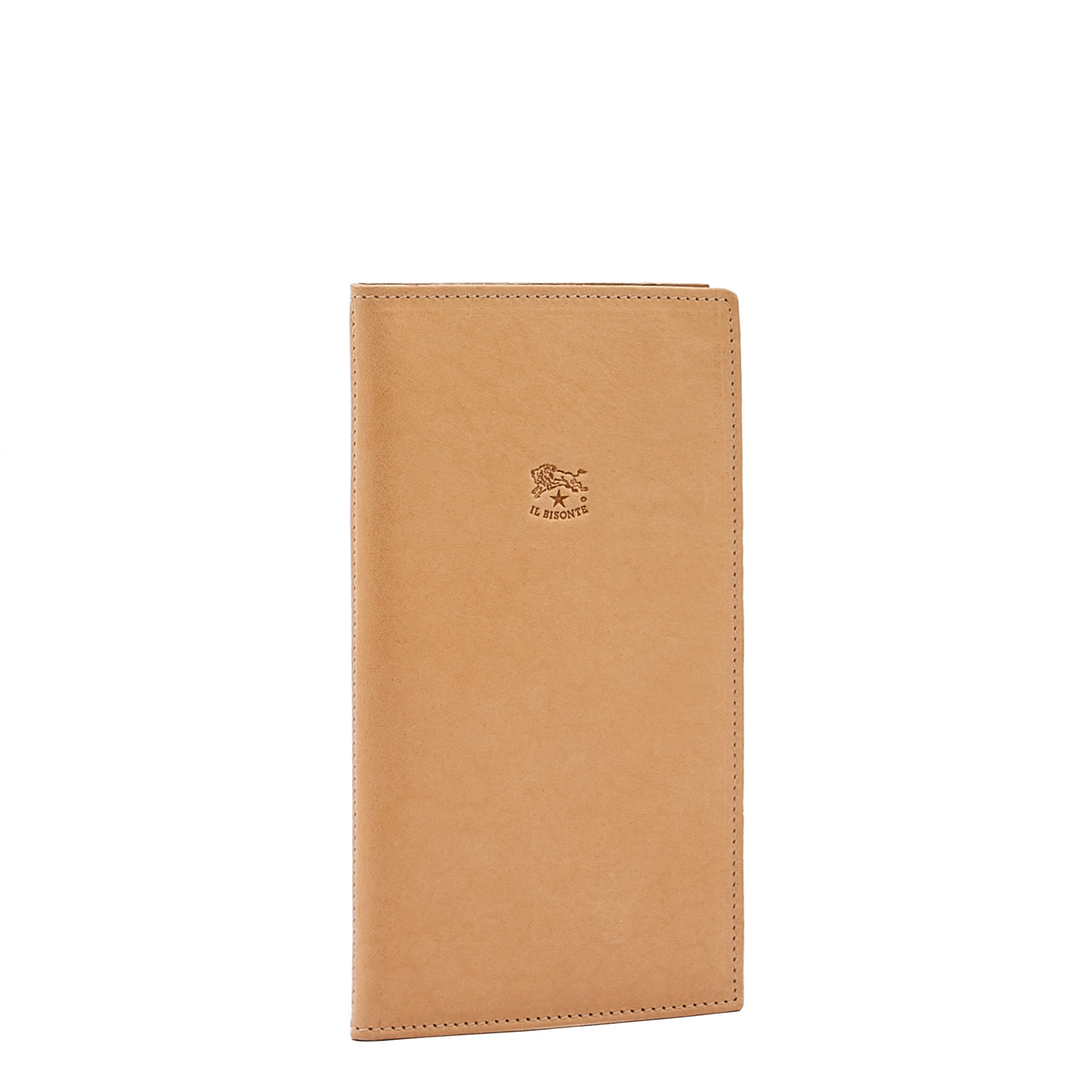 Wallet in calf leather color natural