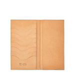 Wallet in calf leather color natural