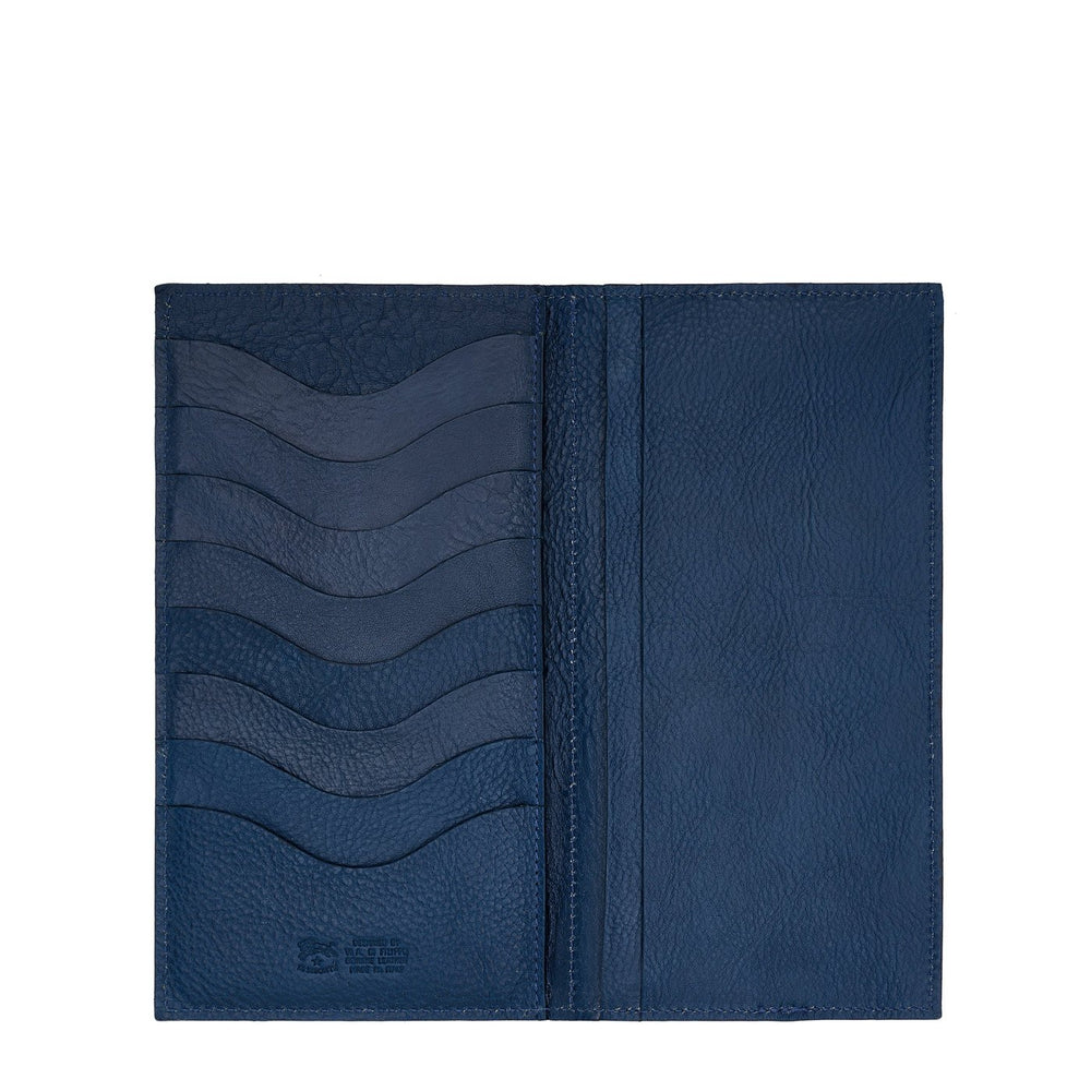 Portafoglio in pelle colore blu — 
interior detail view
 — 4 of 4