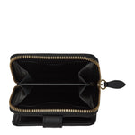 Women's wallet in calf leather color black