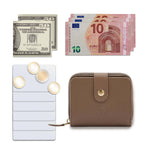 Women's wallet in calf leather color light grey
