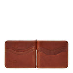 Men's wallet in vintage leather color sepia