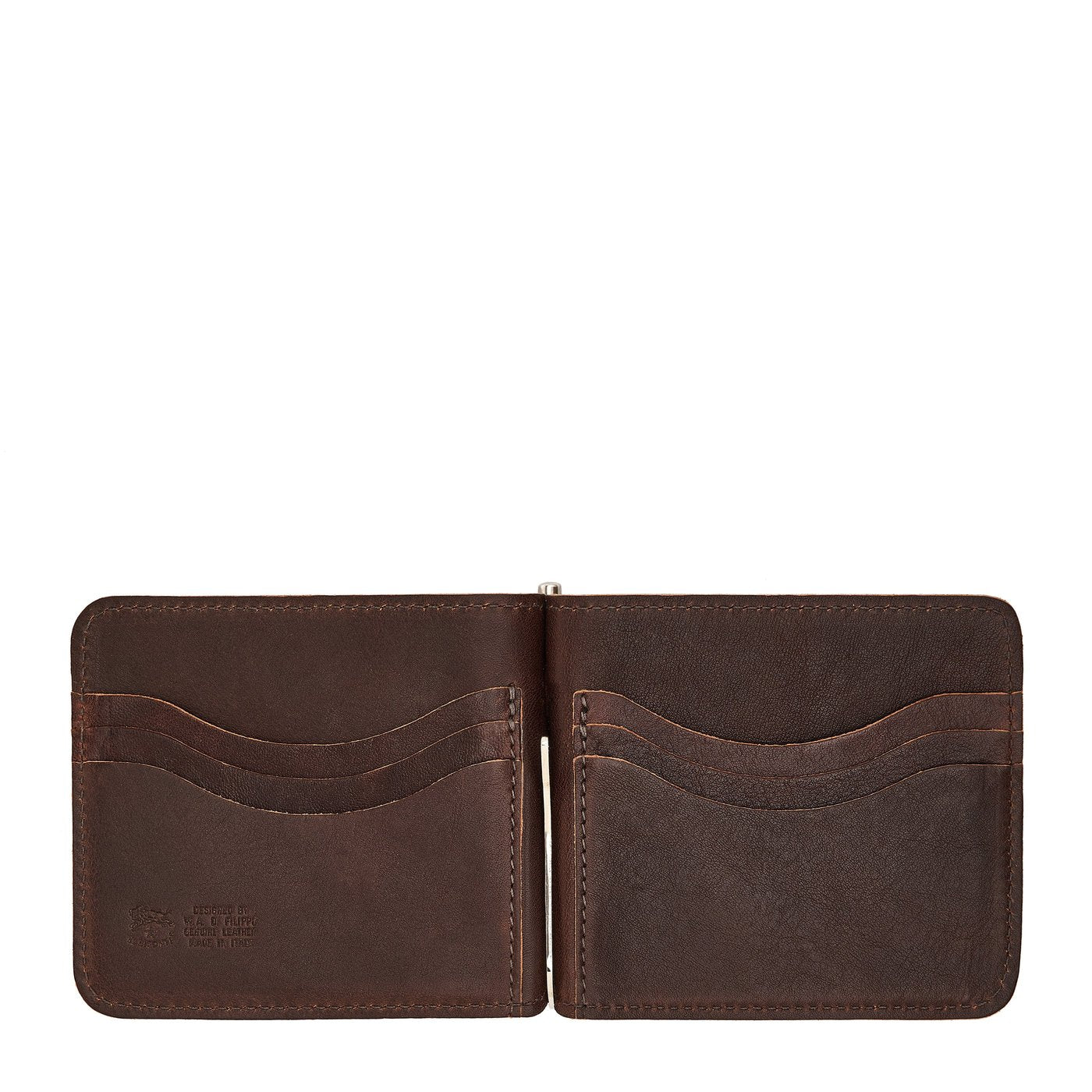 Men's wallet in vintage leather color coffee