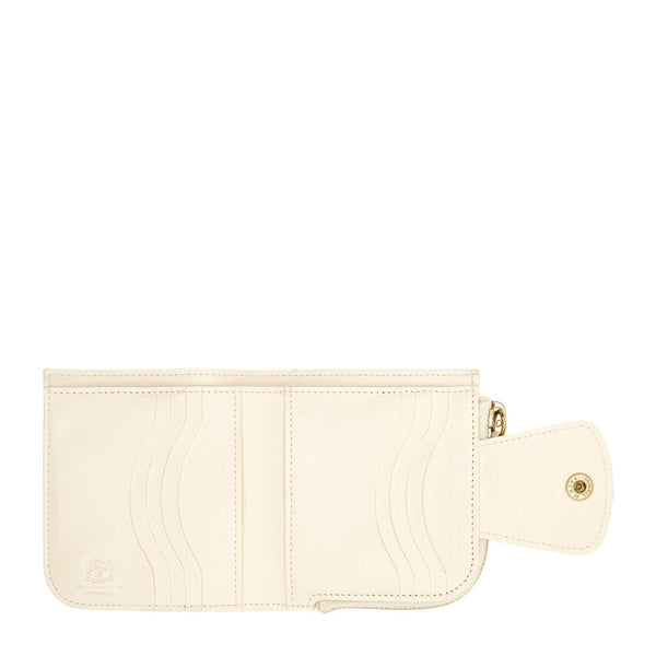 Acero | Women's wallet in leather color milk