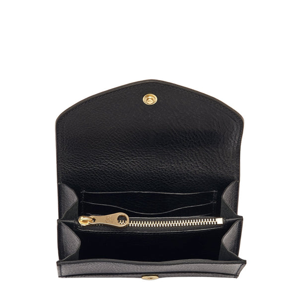 Esperia | Portefeuille pour femme en cuir couleur noir