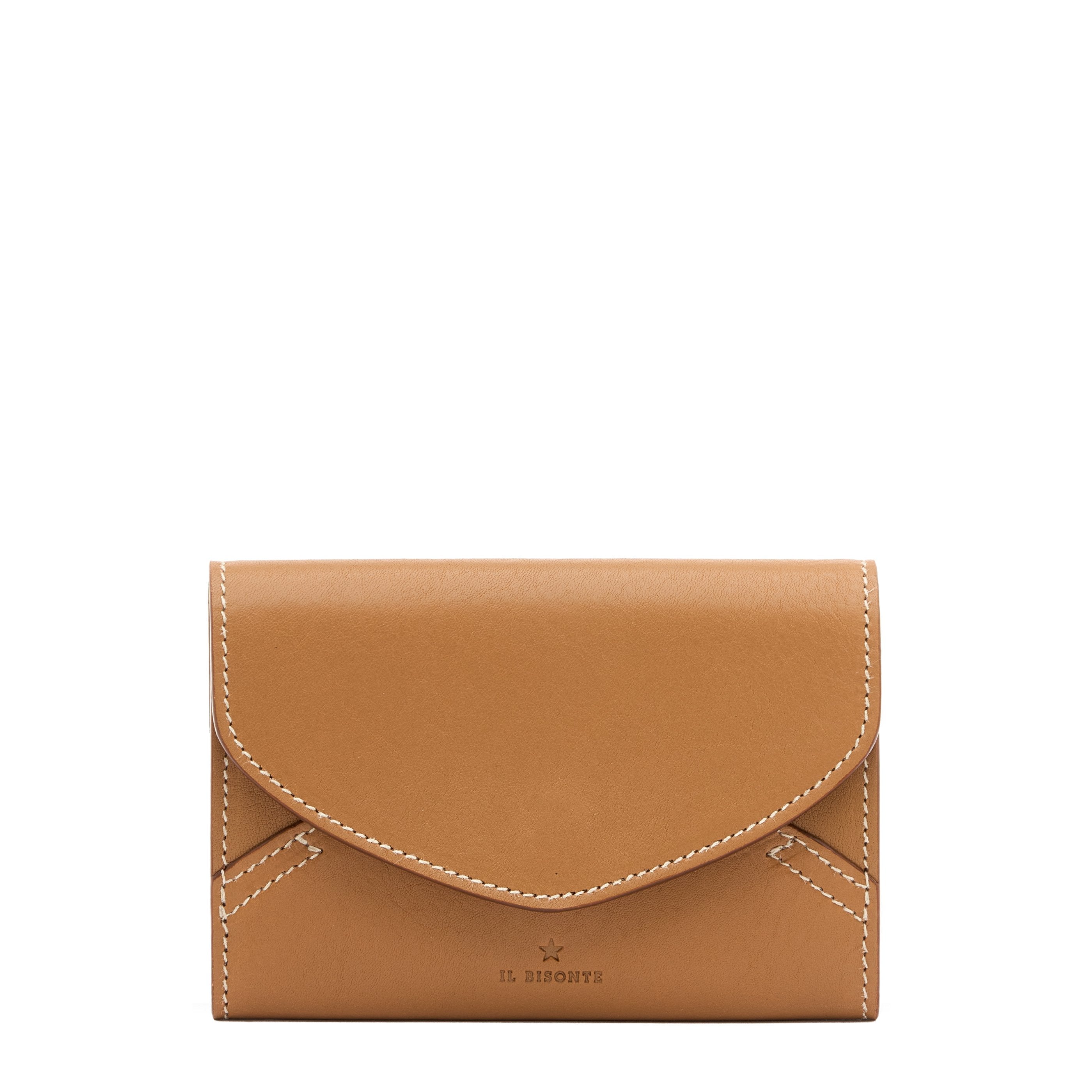 Esperia | Women's wallet in leather color gianduia — 
front view
 — 1 of 3