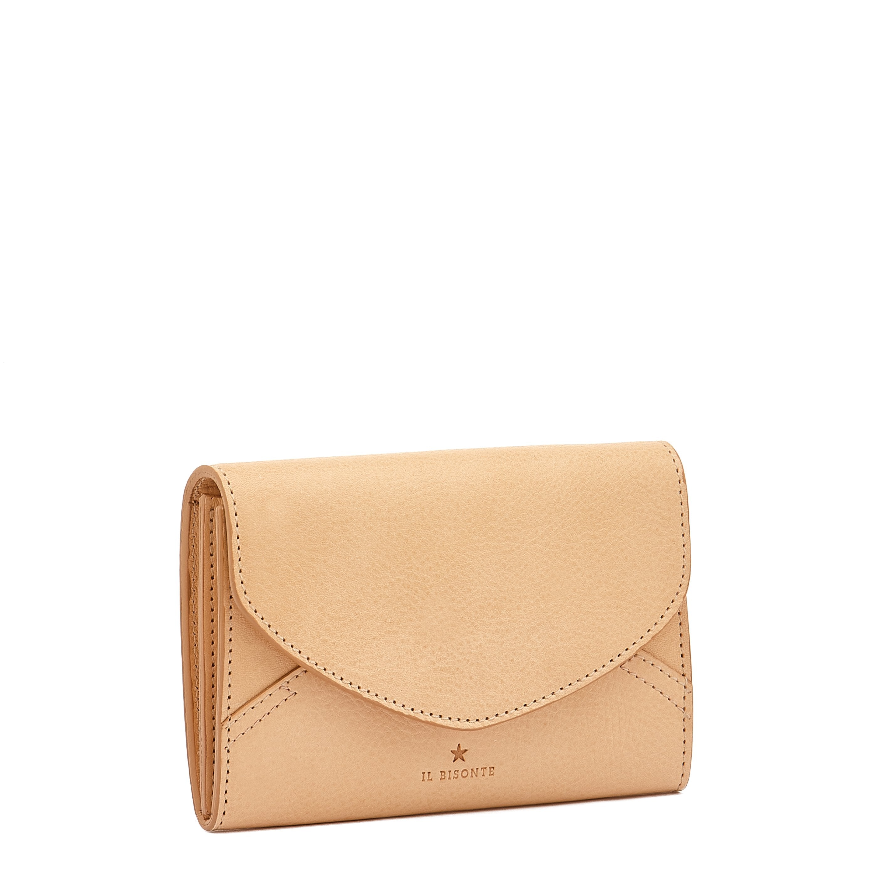 Esperia Women's wallet in leather color natural – Il Bisonte