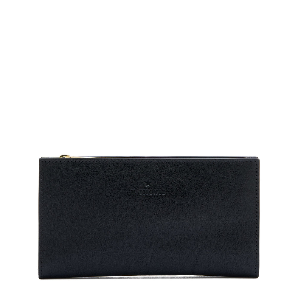 Storia | Portafoglio da donna in pelle colore nero — 
front view
 — 1 of 4