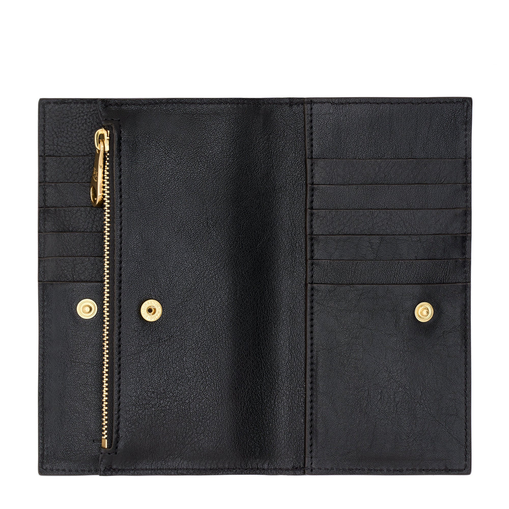 Storia | Portafoglio da donna in pelle colore nero — 
back or detail view
 — 3 of 4
