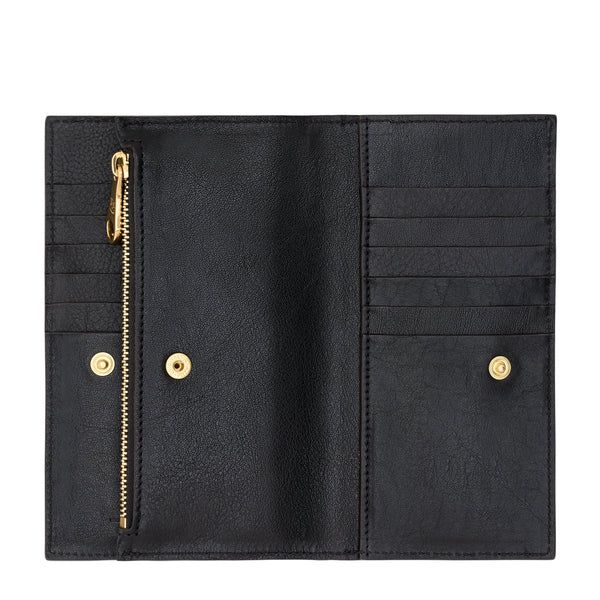 Storia | Portefeuille pour femme en cuir couleur noir