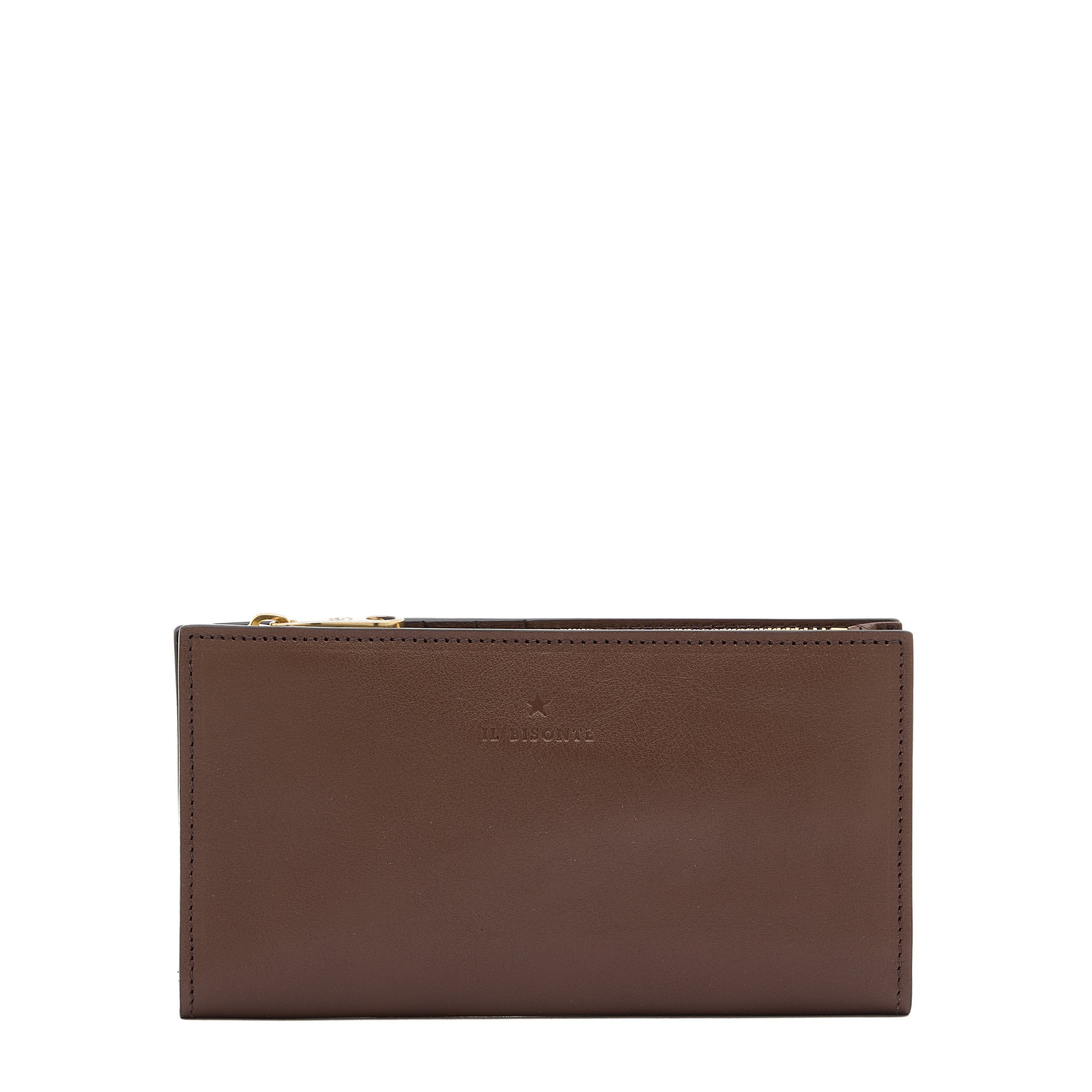 Storia | Women's wallet in leather color brown tabacco — 
front view
 — 1 of 4