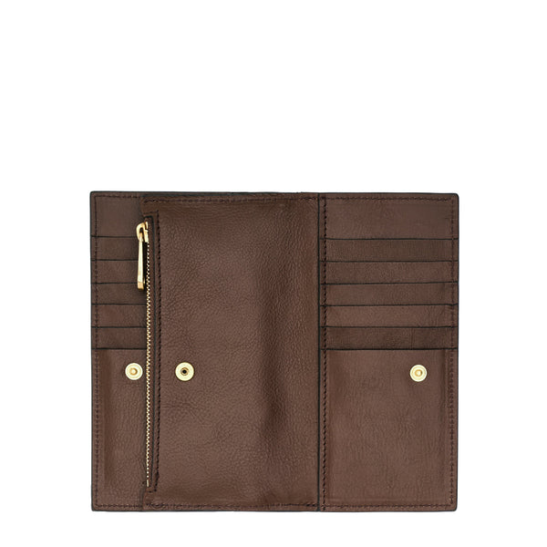 Storia | Women's wallet in leather color brown tabacco