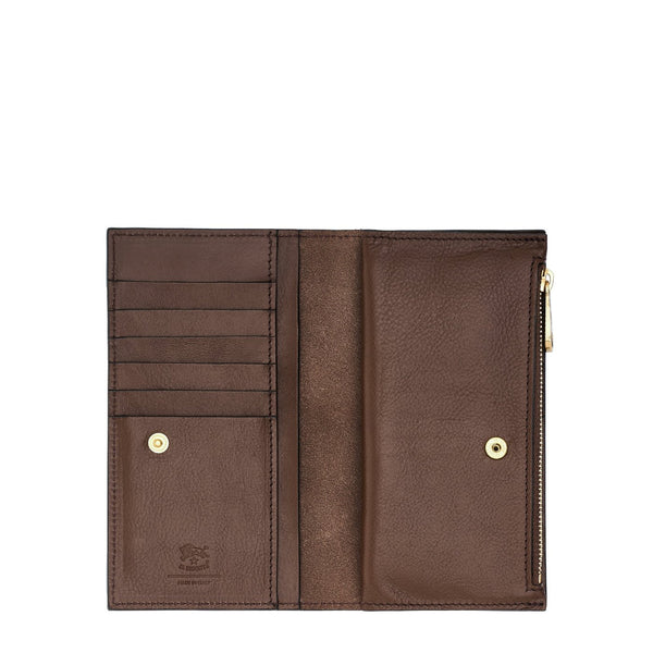 Storia | Women's wallet in leather color brown tabacco