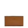 Storia | Portefeuille pour femme en cuir couleur gianduia