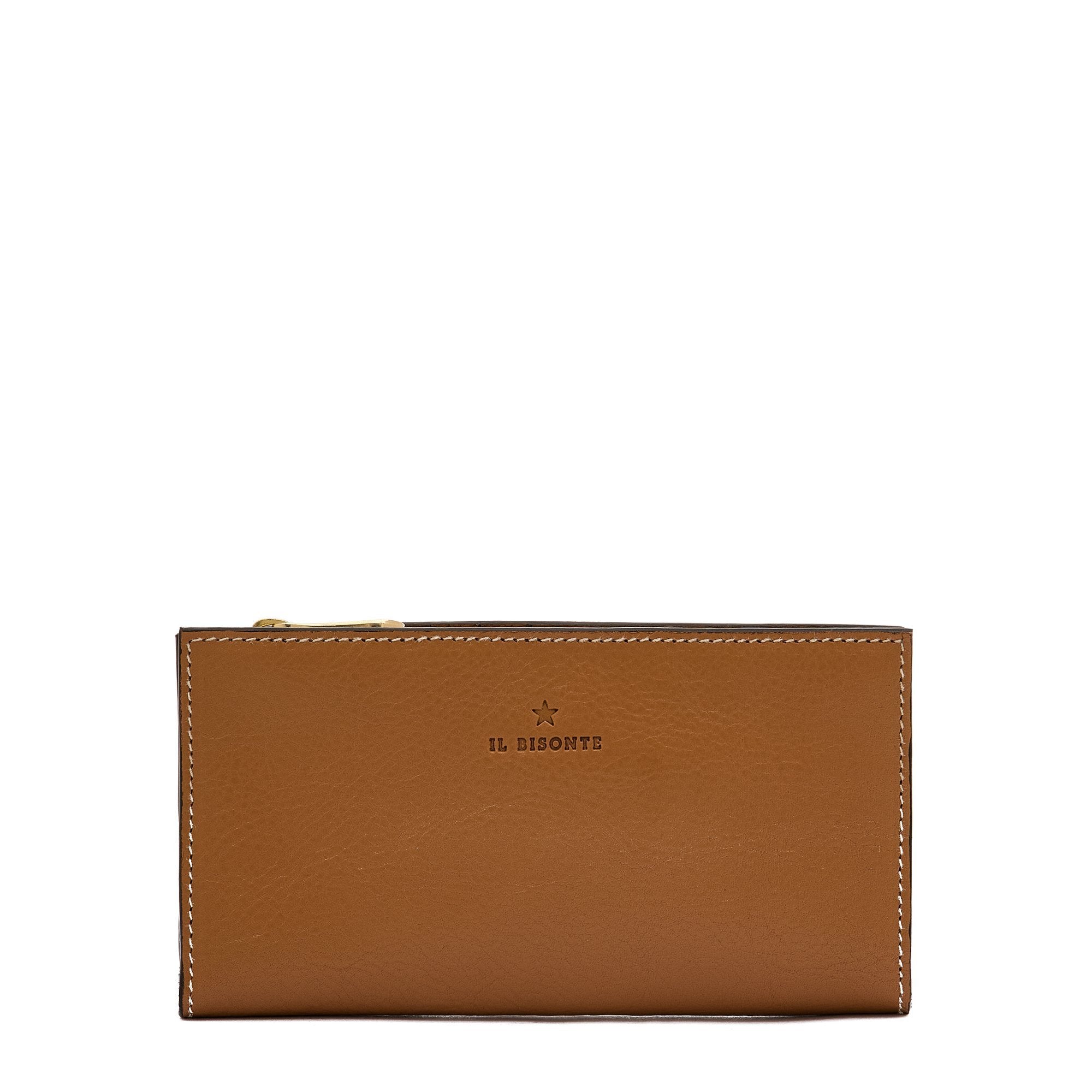 Storia | Portefeuille pour femme en cuir couleur gianduia — 
front view
 — 1 of 4