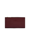 Storia | Portefeuille pour femme en cuir couleur cerise noire