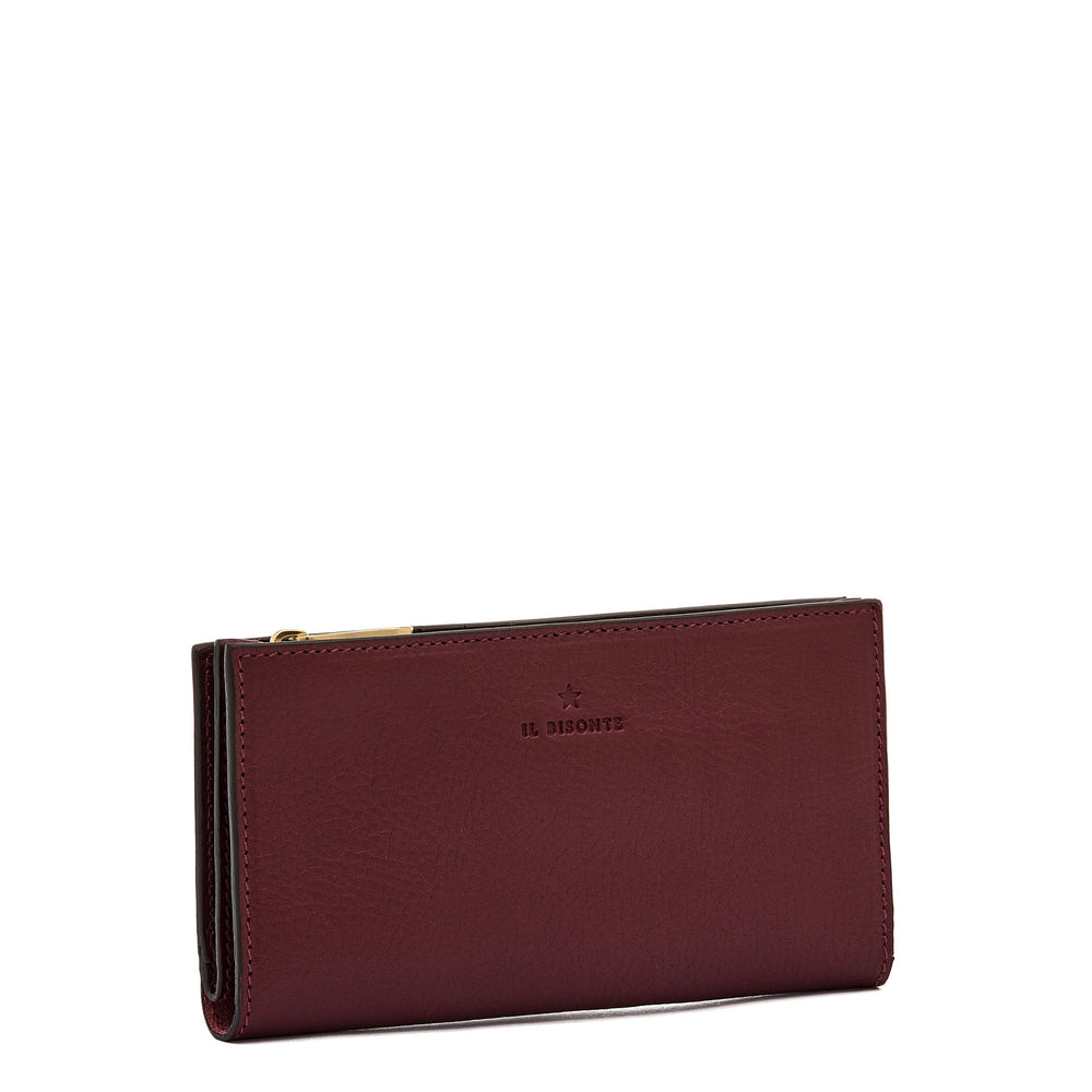 Storia | Portafoglio da donna in pelle colore amarena — 
side view
 — 2 of 4