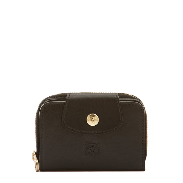 Acero | Women's small wallet in calf leather color black