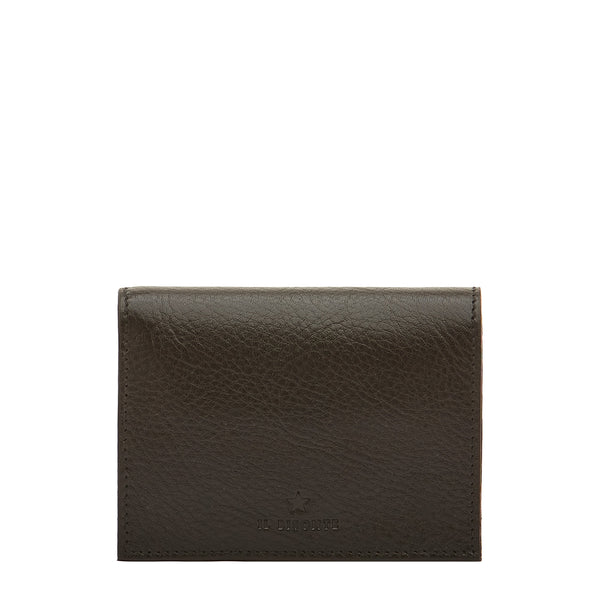 Oliveta | Portefeuille zippé pour femme en cuir couleur noir