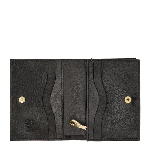 Oliveta | Women's small wallet in leather color black