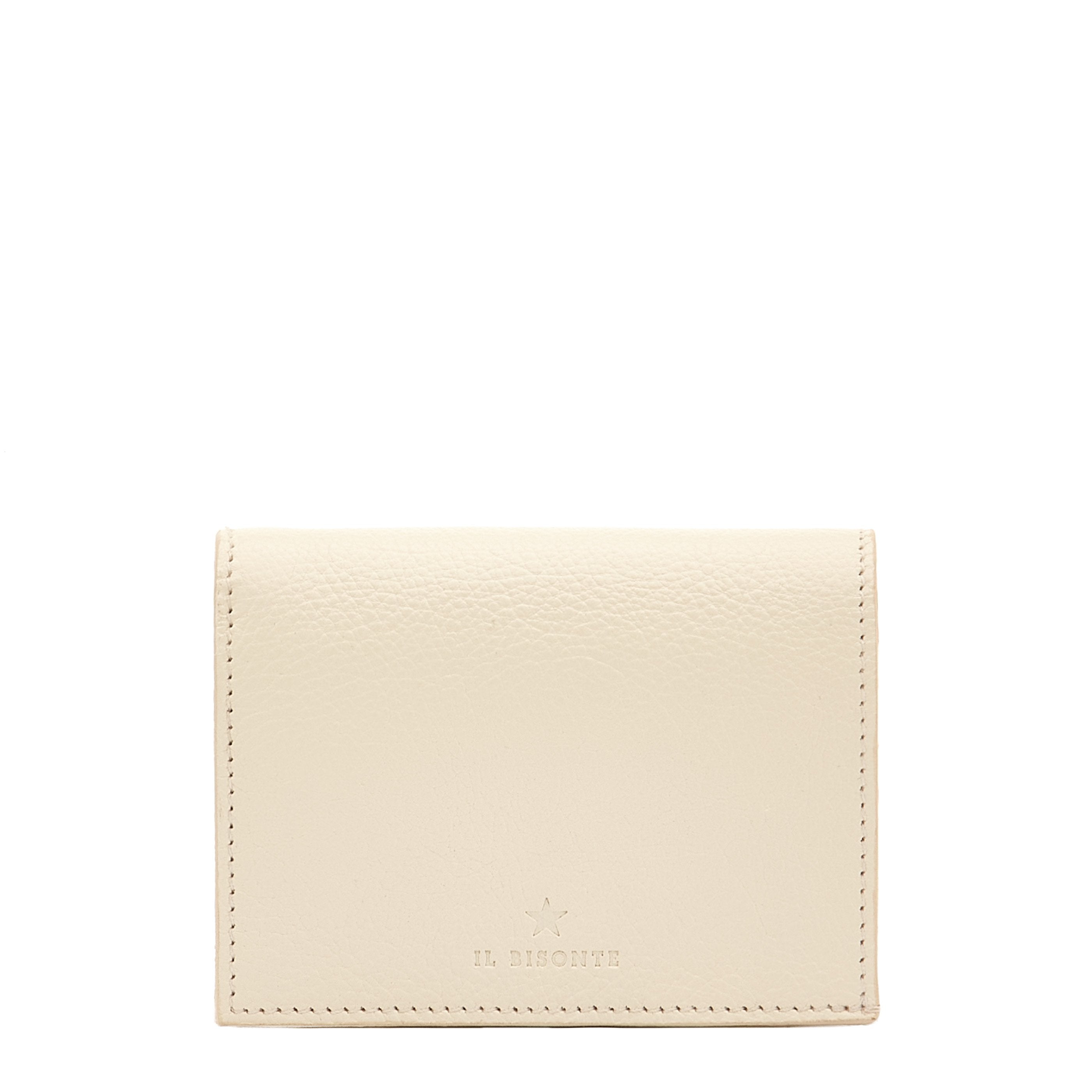 Oliveta | Women's small wallet in leather color milk