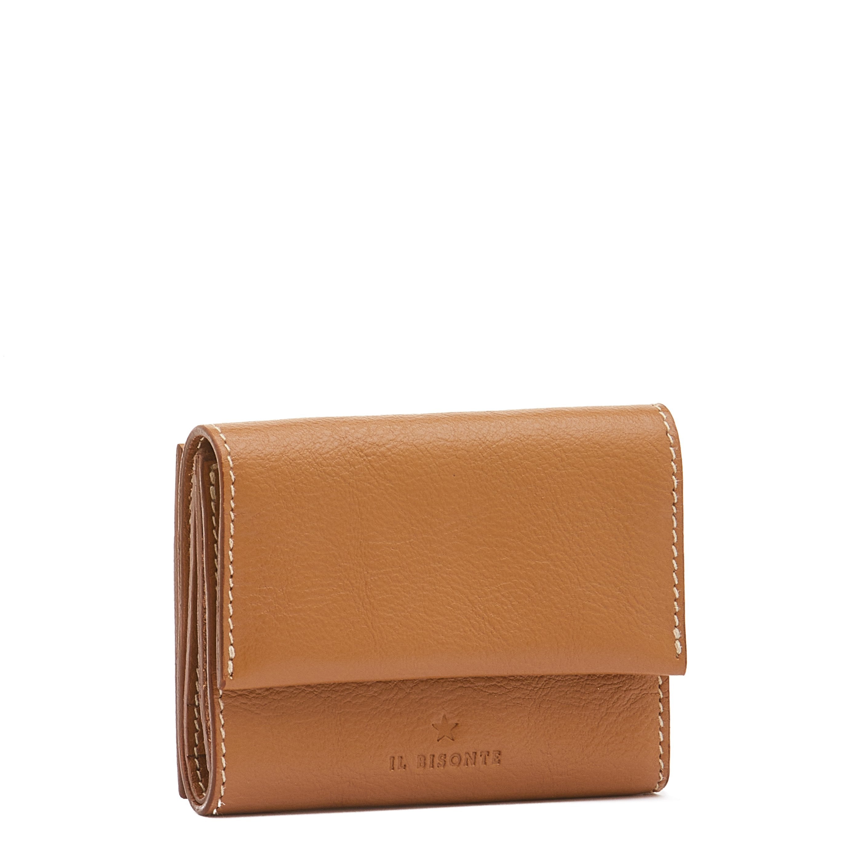 Anna Portafoglio piccolo da donna in pelle colore gianduia – Il