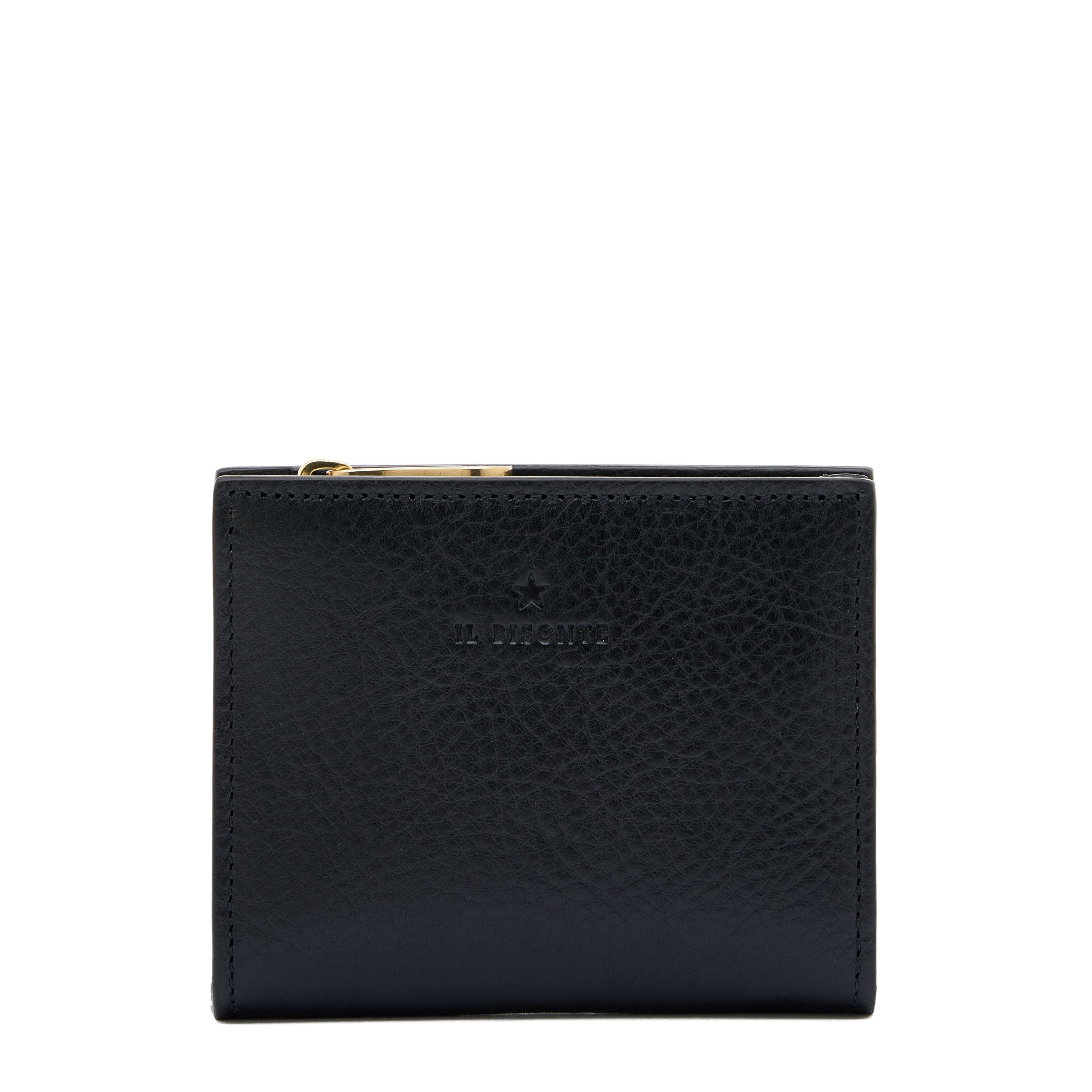Storia | Portafoglio piccolo da donna in pelle colore nero — 
front view
 — 1 of 4