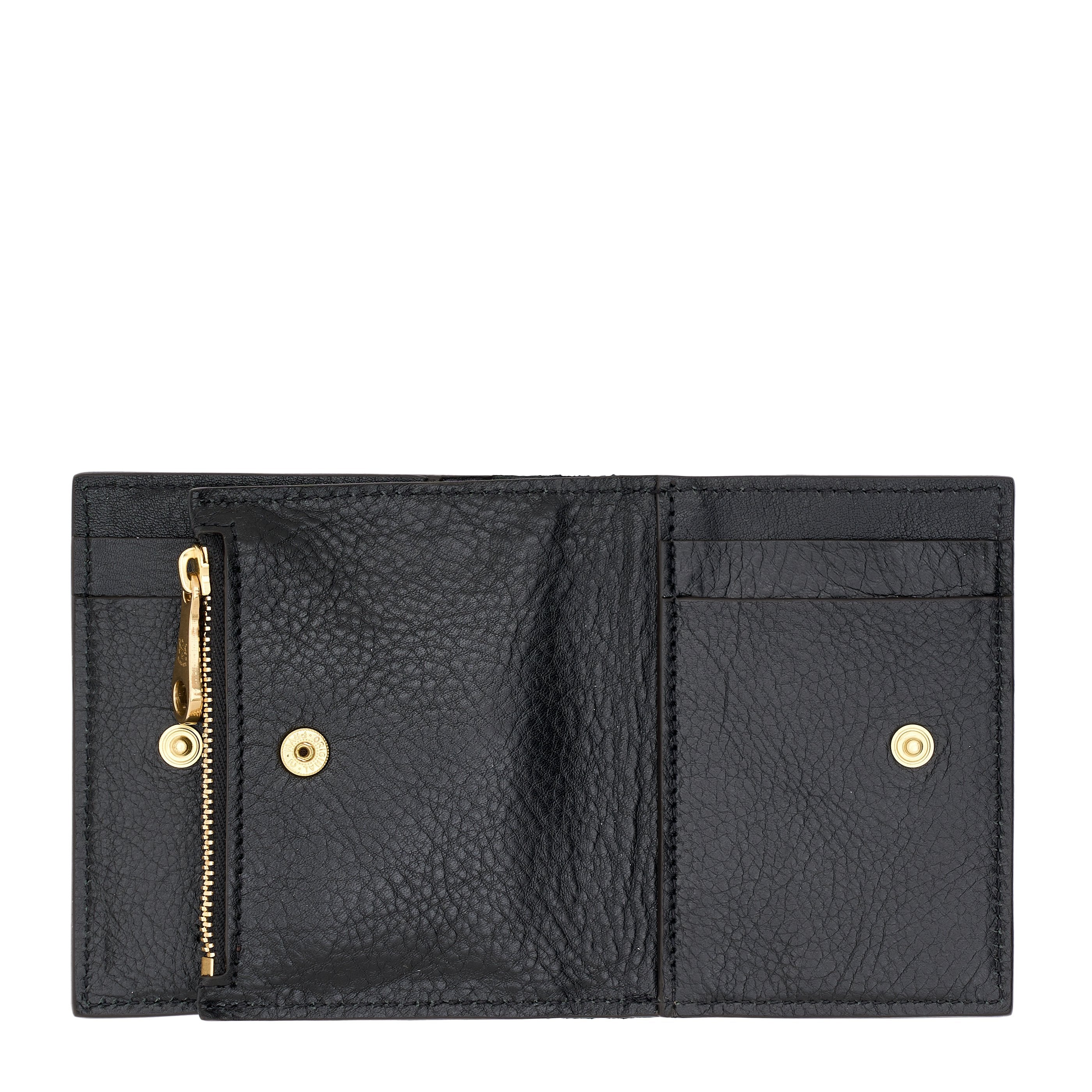 Storia | Portafoglio piccolo da donna in pelle colore nero — 
back or detail view
 — 3 of 4