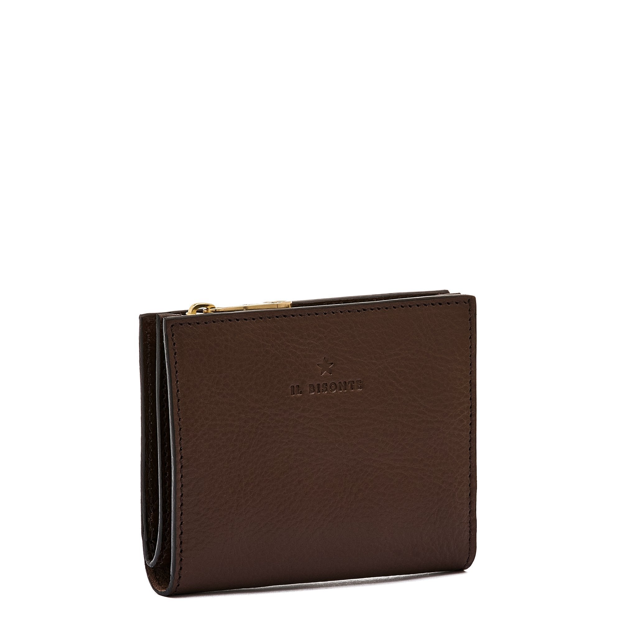 Storia | Portafoglio piccolo da donna in pelle colore marrone tabacco — 
side view
 — 2 of 4