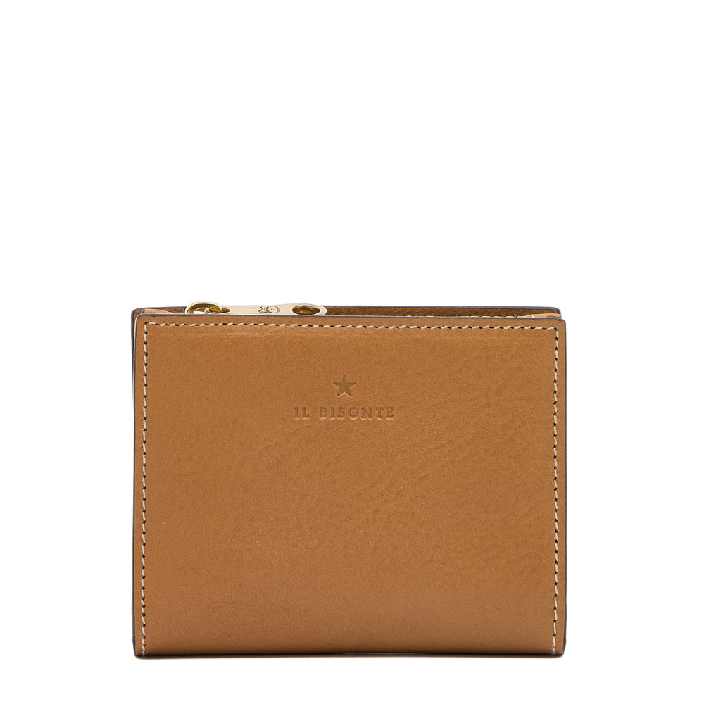 Storia | Portafoglio piccolo da donna in pelle colore gianduia — 
front view
 — 1 of 4