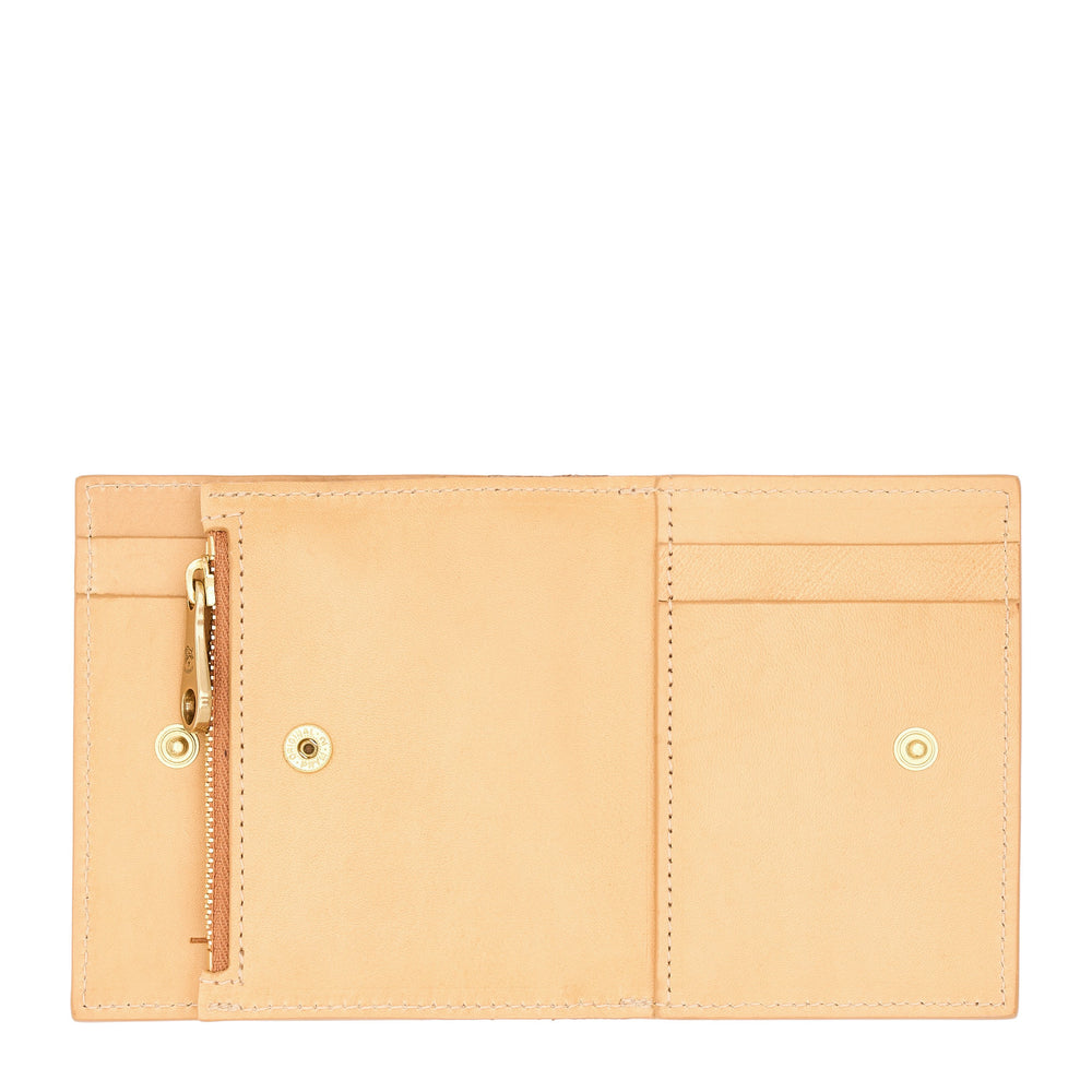 Storia | Portafoglio piccolo da donna in pelle colore naturale — 
back or detail view
 — 3 of 4