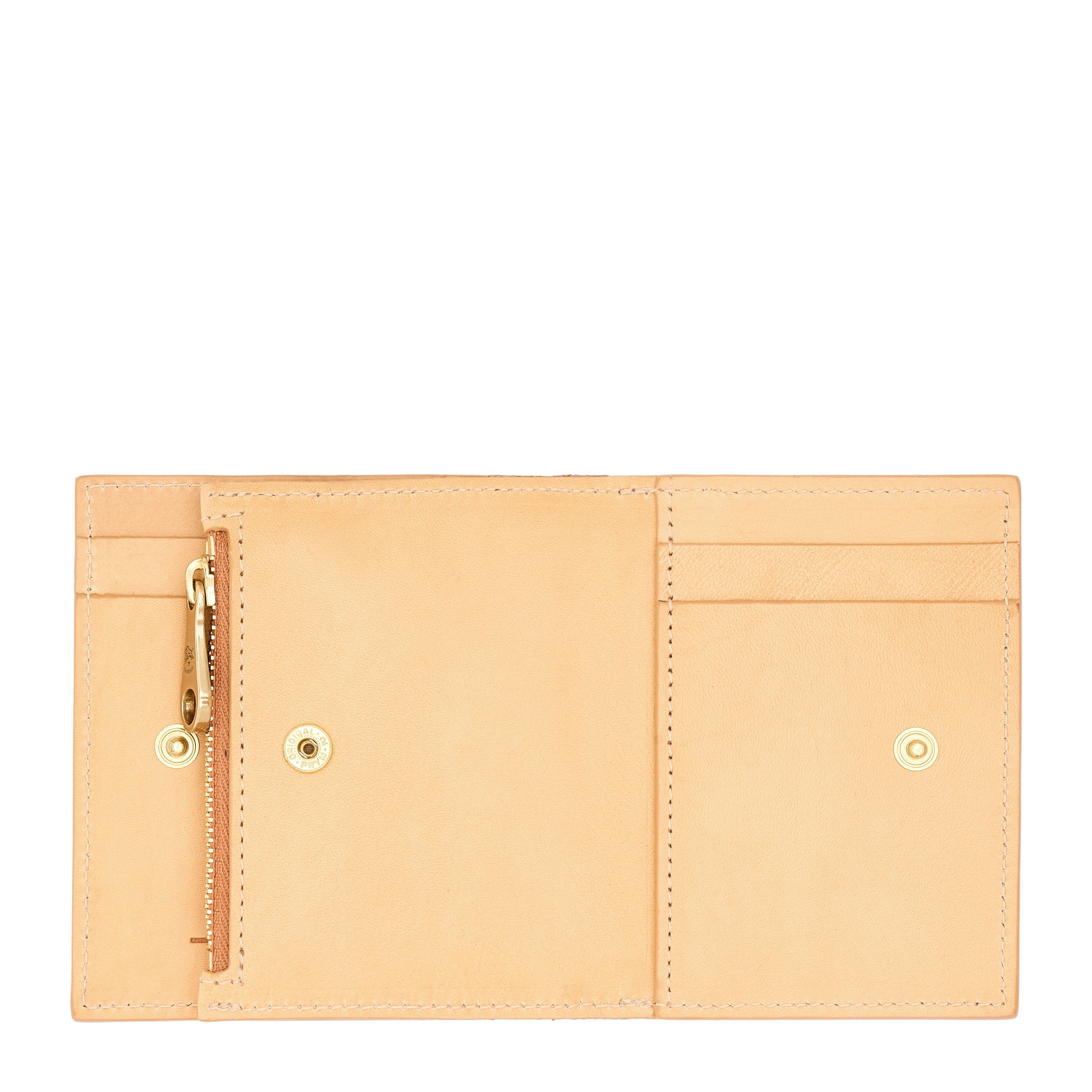 Storia | Portafoglio piccolo da donna in pelle colore naturale — 
back or detail view
 — 3 of 4