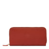 Ametista | Women's zip around wallet in calf leather color red